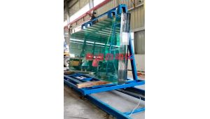 我司新品“電動地軌車”用于輸送重載衛(wèi)浴玻璃制品，解決易碎品人工上下貨困難